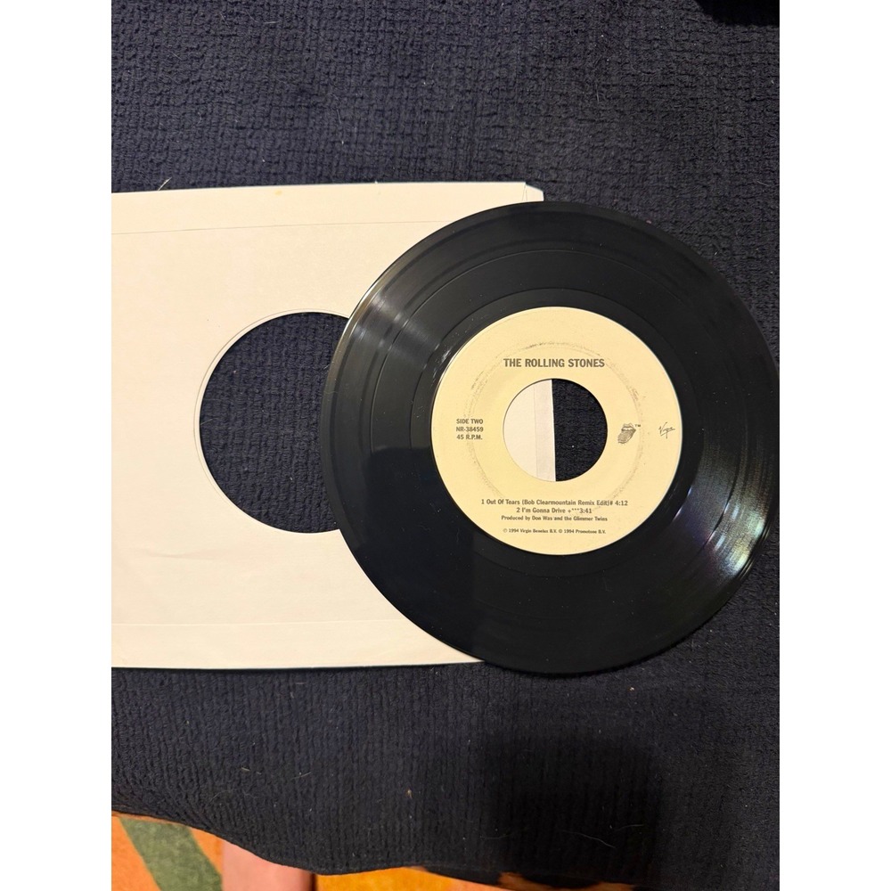 The Rolling Stones - out of tears+remix/I'm gonna drive 45 vinyl (3 songs)